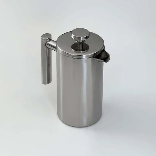 Stainless Steel French
Press Coffee Pot Double-Layer Insulation (Mirror)