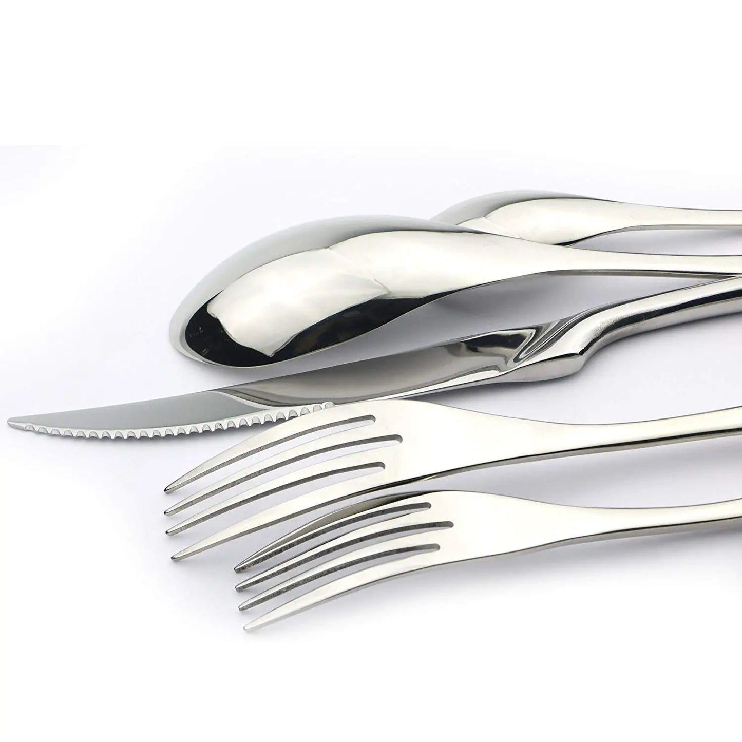 Serrated Tableware Knife Spoon Tableware